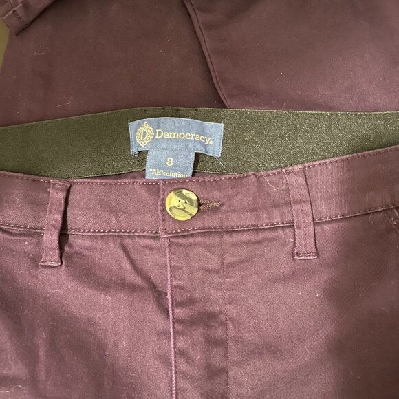 Democracy - Womens Pants - Sz 8 - "Ab"solution - Dark Purple - Picture 6 of 9
